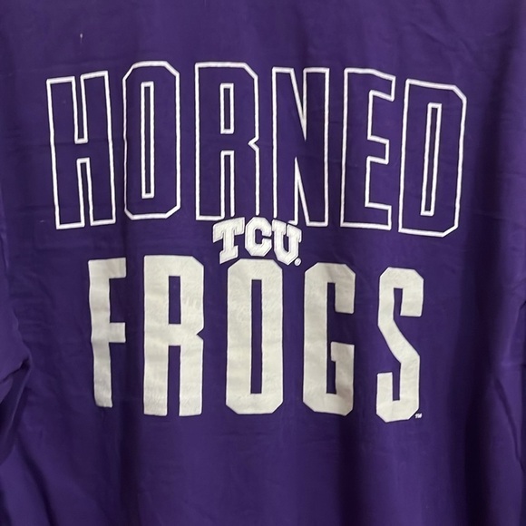 Russell Atlantic TCU Horned Frogs Long Sleeve Tee Unisex size Large (42-44) - Picture 7 of 7